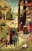 Hieronymus Bosch Saint James and the magician Hermogenes. painting